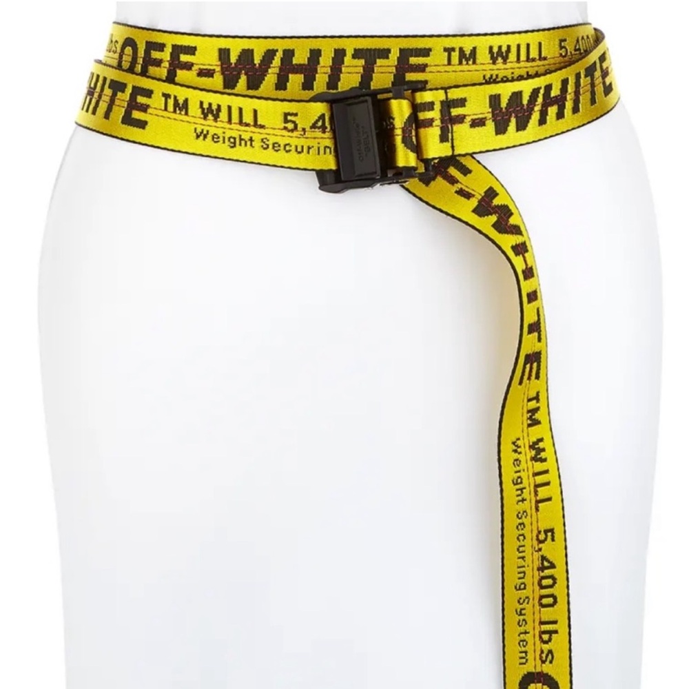 Off-White Yellow and Black Belt